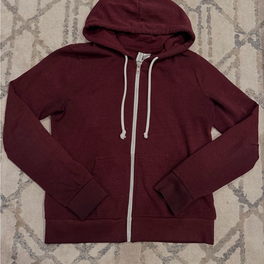 H&M Maroon Hoodie with Zipper
